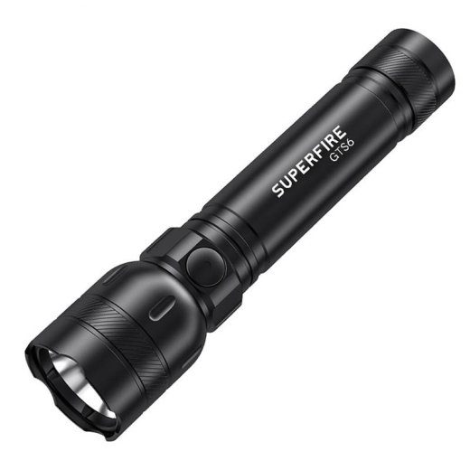 Superfire GTS6 taskulamp, 360 lm, USB-C, 7W, 5 režiimi, 150m