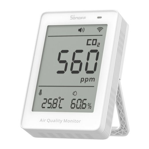 Sonoff AirGuard CO2 SAWF-08P WiFi LCD õhuniiskustegure