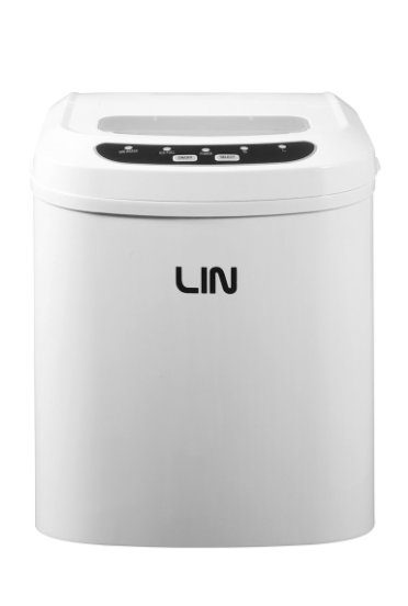 LIN ICE PRO-W12 kaasaskantne jääkuubikute valmistaja valge
