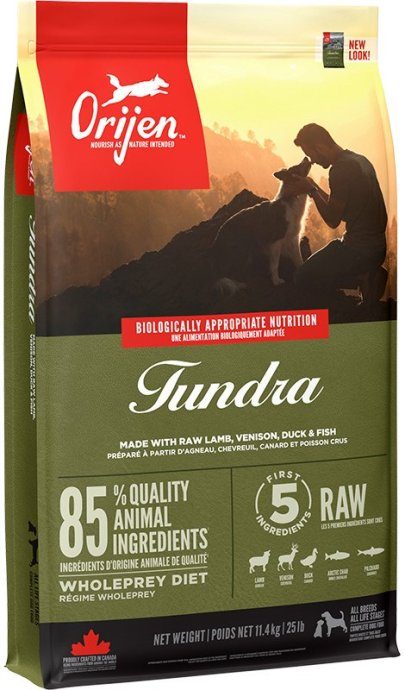 Orijen Tundra 11.4 kg Täiskasvanud kana, kala, kalkun