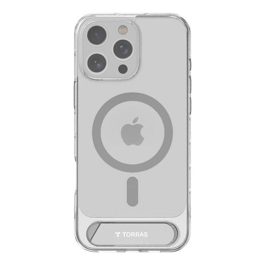 Torras Pstand seeria ümbris iPhone 16 ProMax jaoks (läbipaistev)