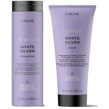 Lakmé Teknia White Silver Pack 300 ml / 250 ml