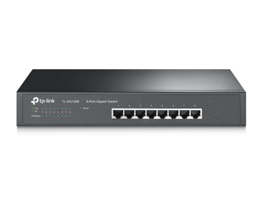 TP-LINK 8-Port Gigabit Switch TL-SG1008 Unmanaged Desktop/Rackmountable