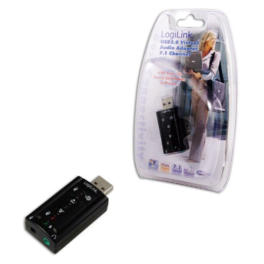 Logilink USB heliadapter, 7.1 helikiirge