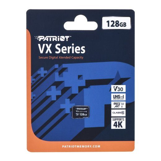 Patriot Memory VX Series 128 MicroSDXC UHS-I Class 10 Mälukaart