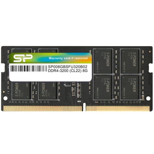 Silicon Power SP008GBSFU320X02 8 DDR4 3200 MHz Sülearvuti Registreeritud Ei ECC Ei