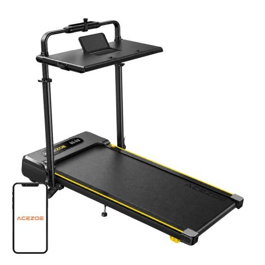 ACEZOE P20 Foldable Electric Treadmill (Black and Yellow)