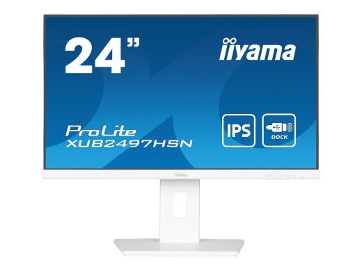 iiyama ProLite XUB2497HSN-W2 24 IPS 1920 x 1080 (Full HD) HDMI DisplayPort USB-C 100Hz Dockingskærm
