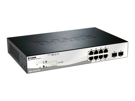 D-Link Web Smart DGS-1210-10P 10-portne Gigabit PoE+ lüliti