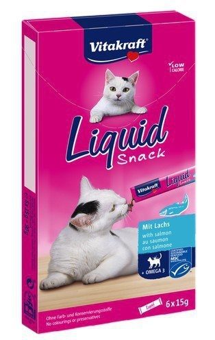VITAKRAFT Liquid Snack lõhe - kassi maius - 6 x 15g