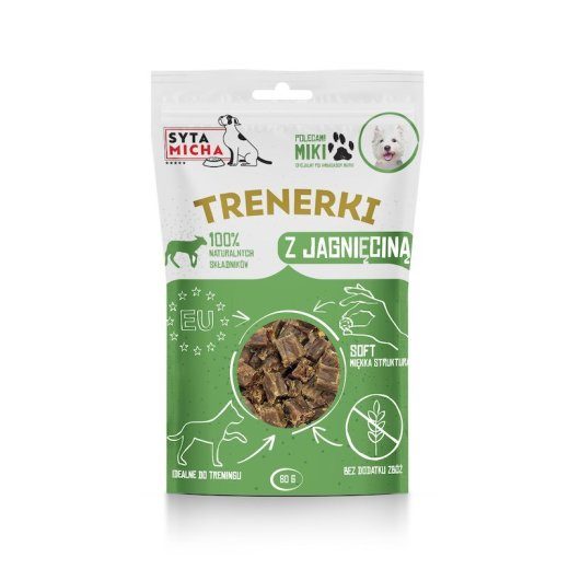 SYTA MICHA Treenerid lambaga koertele - koera näksatamine - 80 g