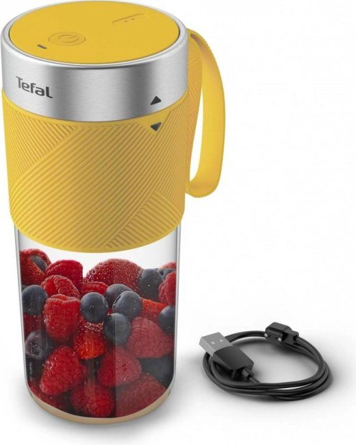 TEFAL Blender BL1C0230 LightMix On the Go Lauamudel Purgi materjal Tritan Purgi maht 0.3 L Kollane/Läbipaistev
