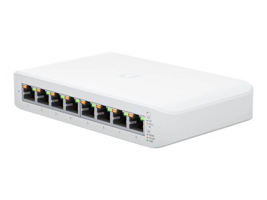 Ubiquiti Switch Lite 8 PoE USW-Lite-8-POE Managed L2 Wall-mountable/Desktop PoE+ ports quantity 4