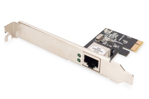 Digitus Gigabit Ethernet PCI Express kaart 32-bit, madala profiiliga kinnitusklamber, Realtek RTL8111H DN-10130-1