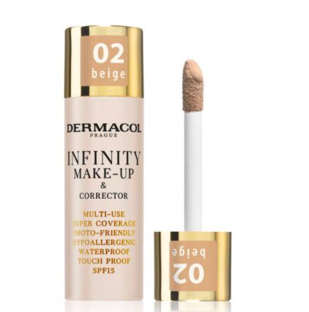 Dermacol Infinity Make-Up & Corrector 02 Smėlio 20 g