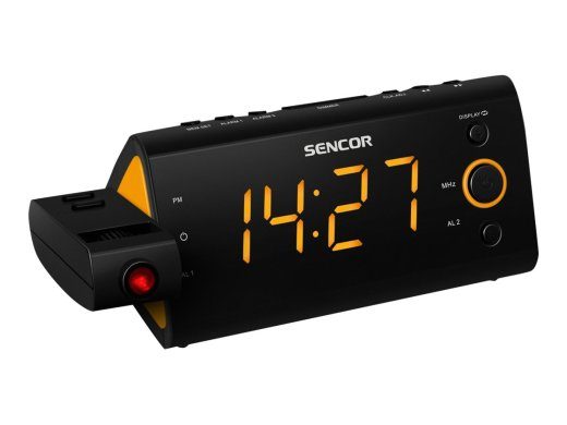 Sencor SRC 330 OR taimeriga raadio must-oranž