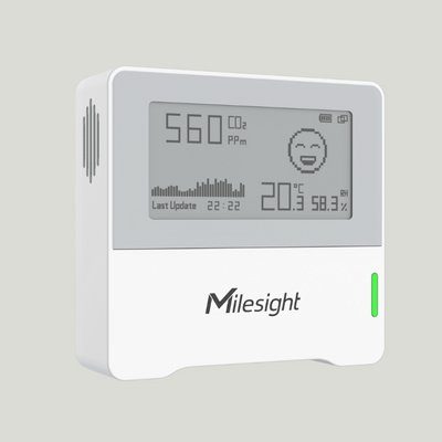 Milesight AM103 LoRaWAN temperatuuri, CO2 ja niiskuse andur valge