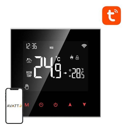 Avatto ZWT100 3A ZigBee nutukasutus DHW boiler thermostat TUYA