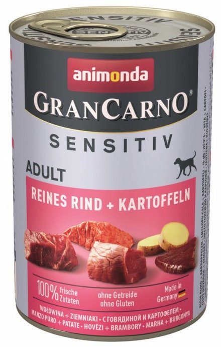ANIMONDA GranCarno Adult Sensitiv veis kartulitega märgkoeratoit - 400g
