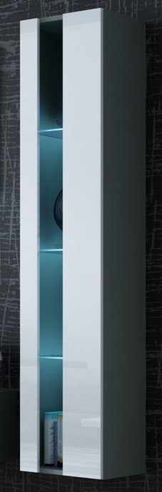 Caма riiuli VIGO UUS 180/40/30 hall/valge läik