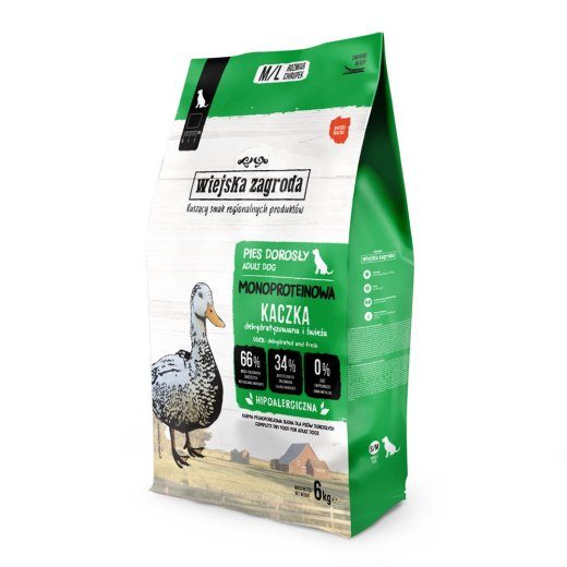 WIEJSKA ZAGRODA Monoprotein Parti kuiv koeratoid - 6kg