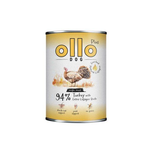 OLLO Plus Collagen Mono kalkun märgkoeratoit 800g