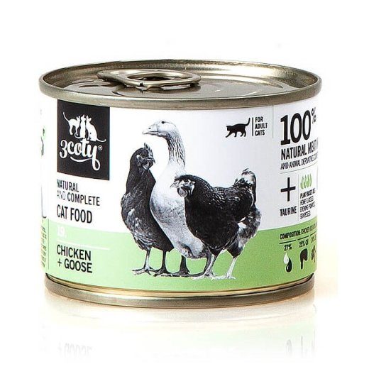 3COTY 19. Chicken and Goose Wet Cat Food - 180g