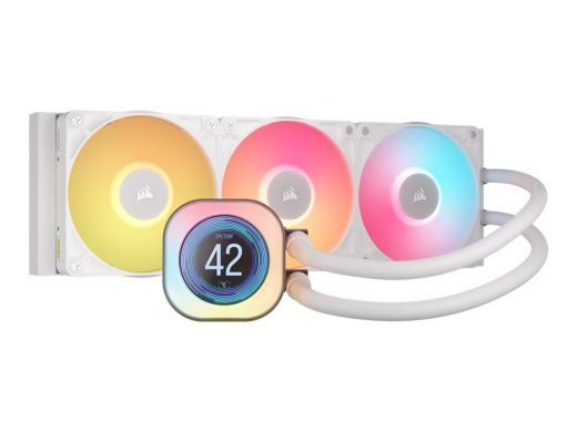 CORSAIR iCUE Link TITAN 360 RX LCD jahutussüsteem 1-pack valge 120 mm