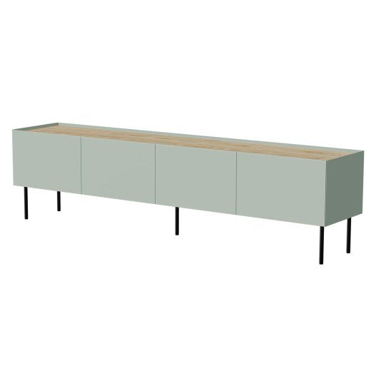 Cama FELLINI TV kapi 200x40x52 oliivi + õlitatud tamm top