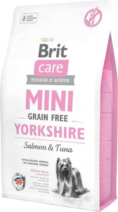 Brit Care mini Yorkshire teraviljakoht lõhe tuunikala kuivkoeratoit 2kg