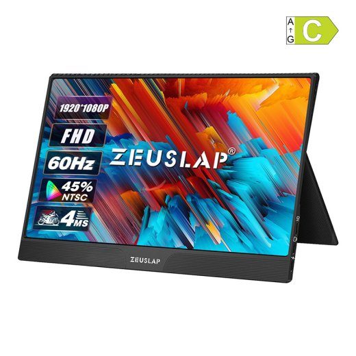 ZEUSLAP Z15ST nešiojamas monitorius su 15.6" jutikliniu ekranu