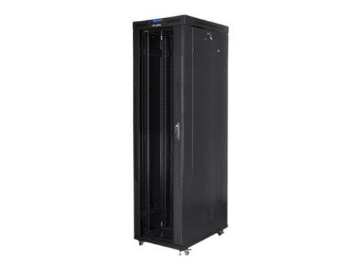 Lanberg Ruumi kapp 19" vaba seisev 47U/800x1000 (tasapakk) klaasuksega, LCD FF01-8047-12BL Must