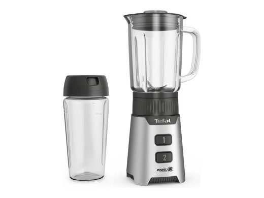 TEFAL Blender BL16GE30 MiniMix Lauapealne 400 W Purgi materjal Klaas Purgi mahtuvus 0.7 L Hõbedane