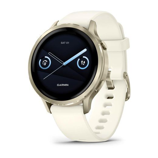 Garmin Venu 4 1,2" AMOLED 41 mm skaidraus ekranas, 390 x 390 pikselių, Auksinis, Wi-Fi, GPS