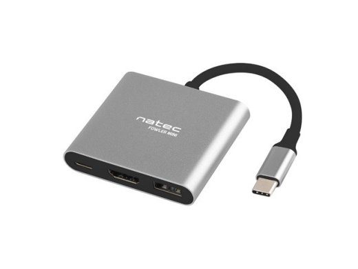 NATEC Multi Port Fowler Mini adapter (USB-C PD, HDMI 4K)