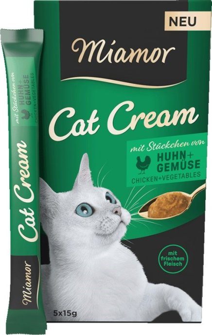 MIAMOR Cat Cream Chicken with vegetables - kassi maius - 5x15g