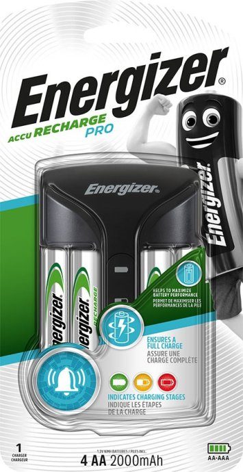 ENERGIZER Pro ACU HR6 POW akulaadija + 2 AA 2000 mAh akut