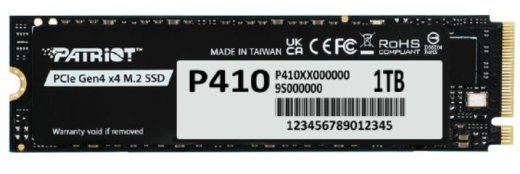 Patriot P410 1TB M.2 PCI Express 4.0 x4 (NVMe) SSD