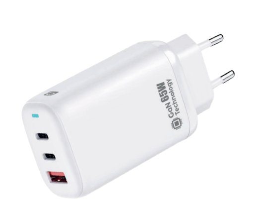 Quik Accessories QG-311 GaN 2x USB-C / USB laadija 65W