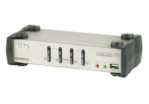 Aten 4-port PS/2-USB VGA/Heli KVMP lüliti OSD-ga CS1734B