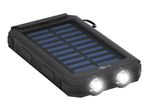 Goobay Outdoor PowerBank 8.0 Päikesepatarei 8000mAh 2xUSB-A must