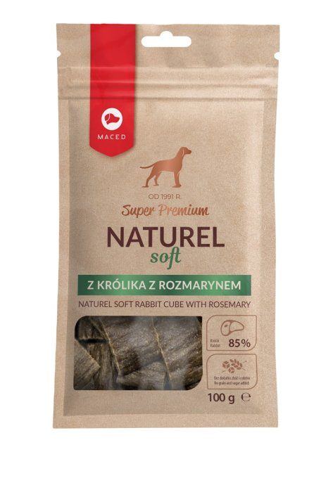 MACED Super Premium Naturel pehme küüliku ja rosmariiniga koera maius 100g
