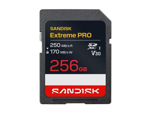SanDisk Extreme Pro SDXC 256GB 256GB 250MB/s 250MB/s
