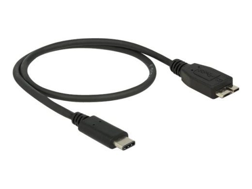 Delock USB Type-C Kaabel 50cm Must