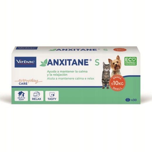 VIRBAC Anxitane S Dietary Supplement for Dogs and Cats 30 Capsules