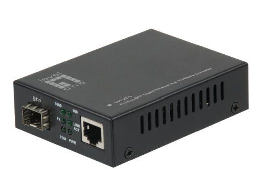 LevelOne GVT-2010 Kiudmeedia konverter Ethernet Fast Ethernet