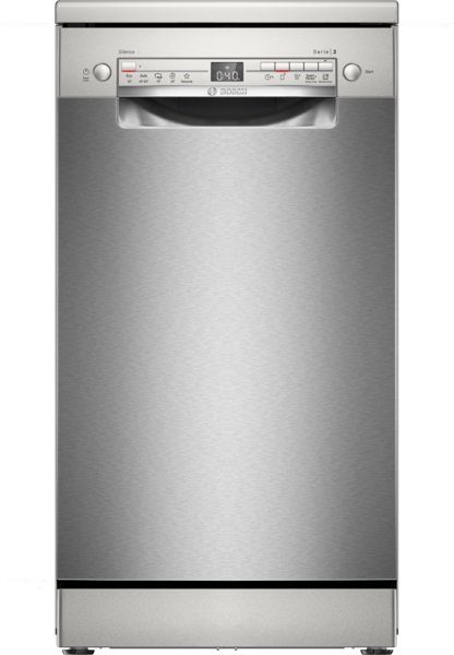 Bosch Serie 2 SPS2HKI42E nõudepesumasin, klass E, vabalt seisev, 46dB, hõbedane