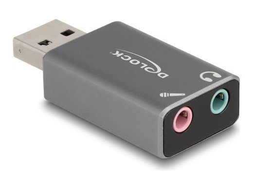 Delock USB-A kõrvaklappide pesa adapter Hall