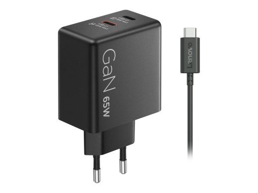 LENOVO Dual USB-C 65W GaN laadija
