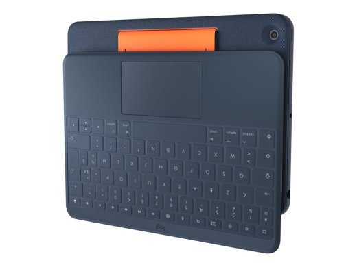 Logitech Rugged Combo 3 Touch Hariduseks Klaviatuur ja Folio Eemaste Kott Saksa Apple 10,2-tollise iPadi jaoks (7. põlvkond, 8. põlvkond, 9. põlvkond)
